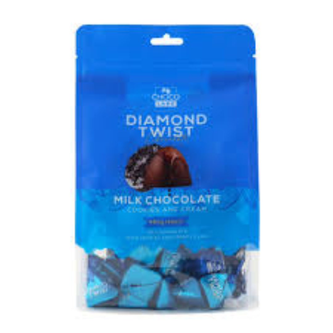 CHOCOLAKE DIAMOND TWIST COOKIES N CREAM 180G